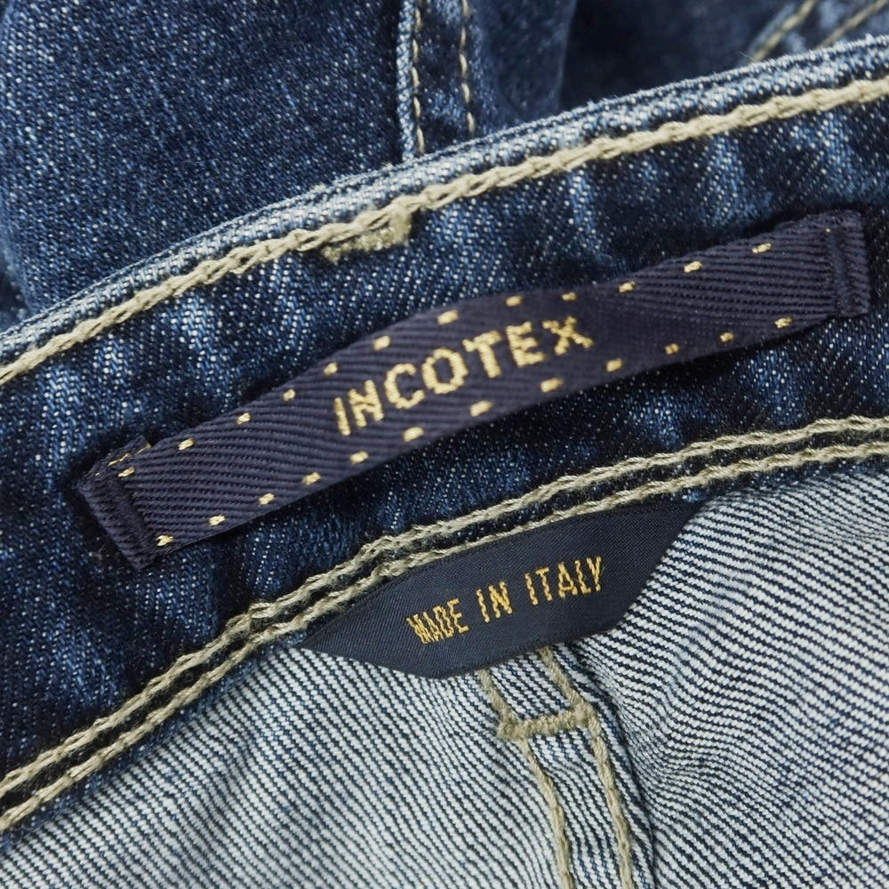 [New Outlet] INCOTEX BLUE DIVISION Slim Denim Pants Navy [33] [Condition Rank N-] [Men&