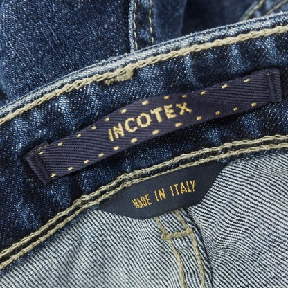 [New Outlet] INCOTEX BLUE DIVISION Slim Denim Pants Navy [33] [Condition Rank N-] [Men&
