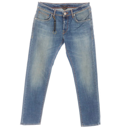 [New Outlet] INCOTEX BLUE DIVISION Slim Denim Pants Blue [33] [Condition Rank N-] [Men&