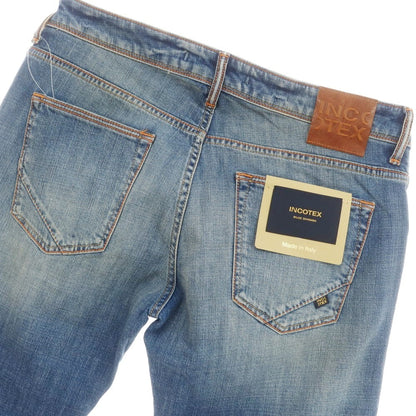 [New Outlet] INCOTEX BLUE DIVISION Slim Denim Pants Blue [33] [Condition Rank N-] [Men&