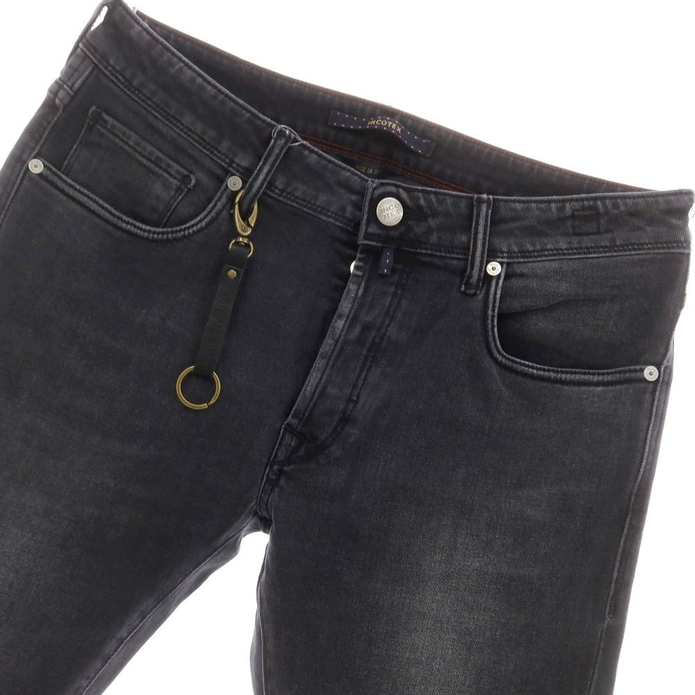[New] INCOTEX BLUE DIVISION Slim Denim Pants Black (Dark Gray) [33] [Condition Rank N] [Men&