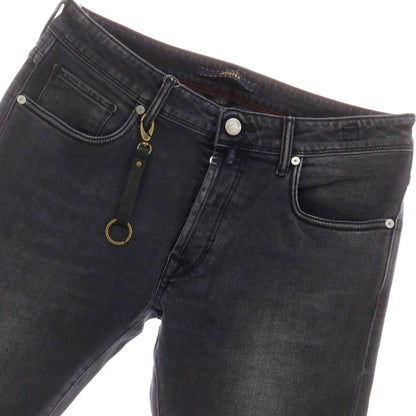 [New] INCOTEX BLUE DIVISION Slim Denim Pants Black (Dark Gray) [33] [Condition Rank N] [Men&