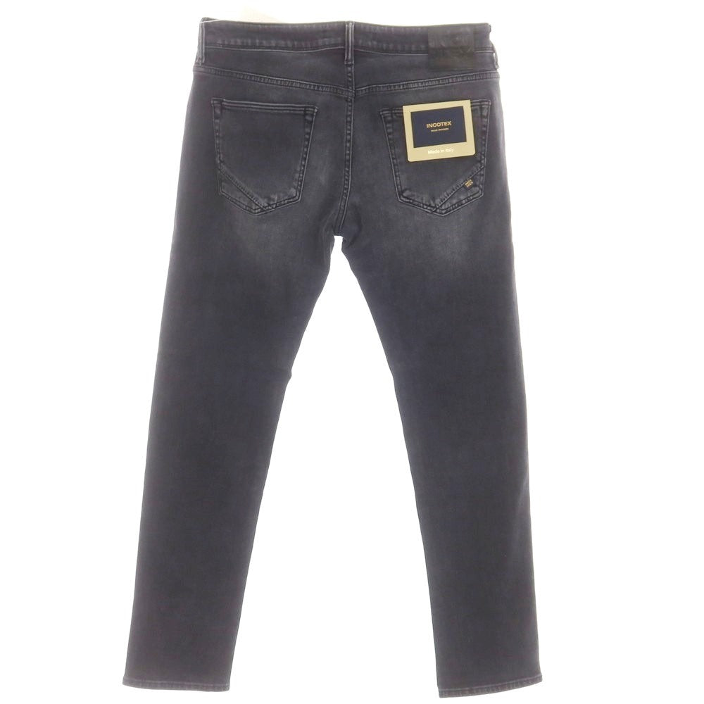 [New] INCOTEX BLUE DIVISION Slim Denim Pants Black (Dark Gray) [33] [Condition Rank N] [Men&