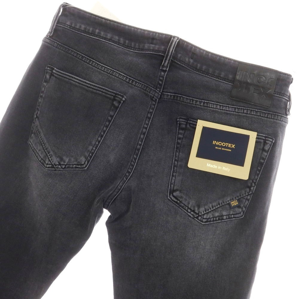 [New] INCOTEX BLUE DIVISION Slim Denim Pants Black (Dark Gray) [33] [Condition Rank N] [Men&