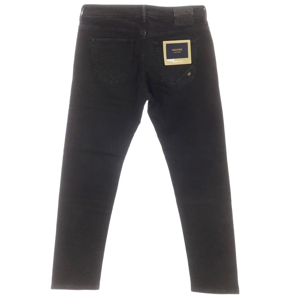 [New] INCOTEX BLUE DIVISION Slim Denim Pants Black (Dark Gray) [33] [Condition Rank N] [Men&
