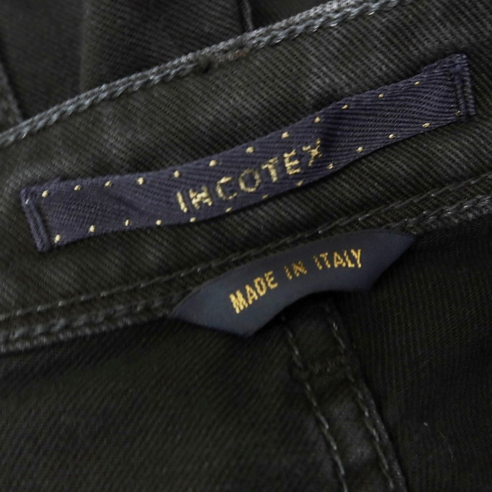 [New] INCOTEX BLUE DIVISION Slim Denim Pants Black (Dark Gray) [33] [Condition Rank N] [Men&