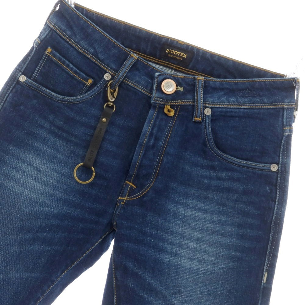 [New Outlet] INCOTEX BLUE DIVISION Slim Stretch Denim Pants Jeans Blue [29] [Condition Rank N-] [Men&