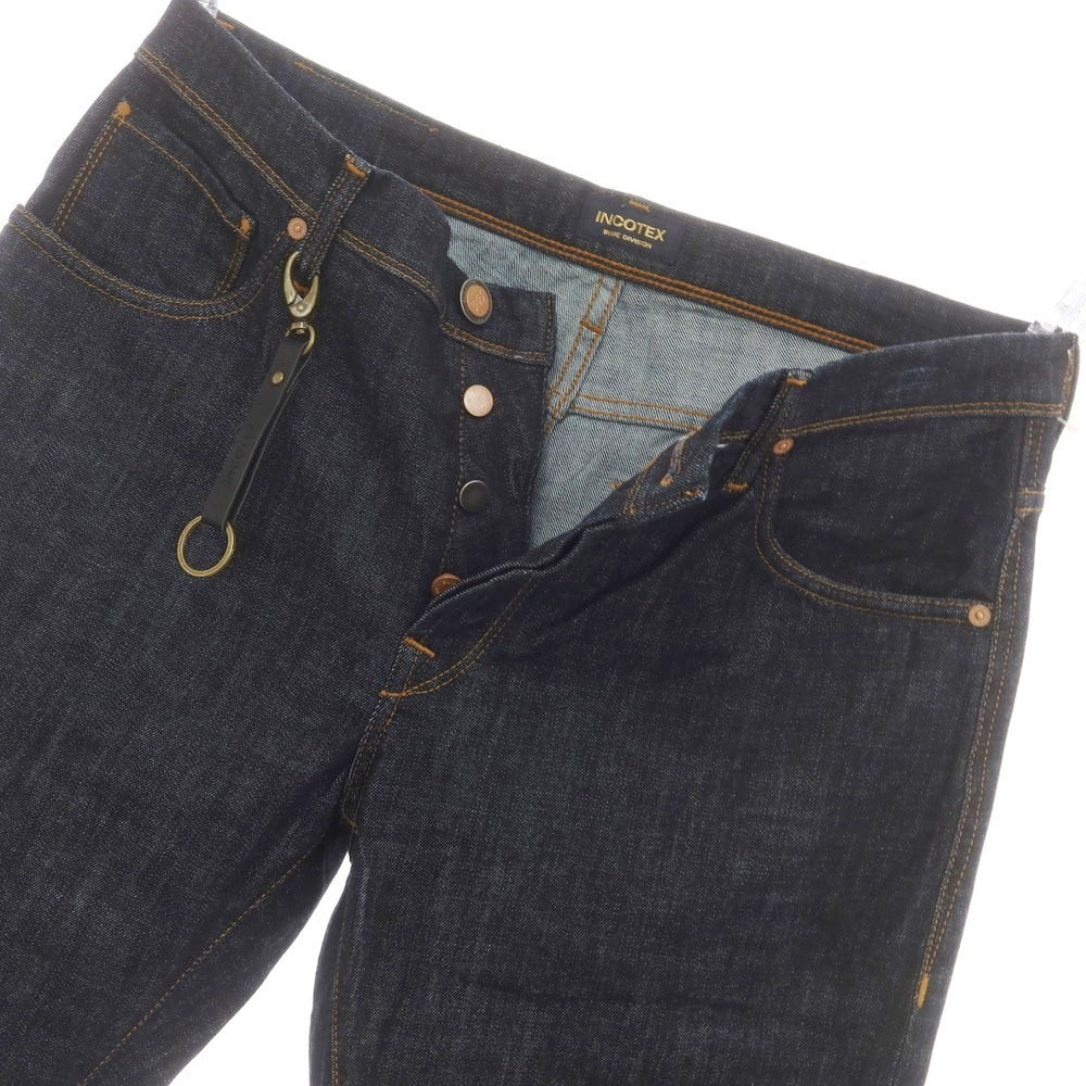 【新品アウトレット】インコテックス ブルーディヴィジョン INCOTEX BLUE DIVISION Tapered ストレッチ デニムパンツ ジーンズ ネイビー【 34 】【 状態ランクN- 】【 メンズ 】