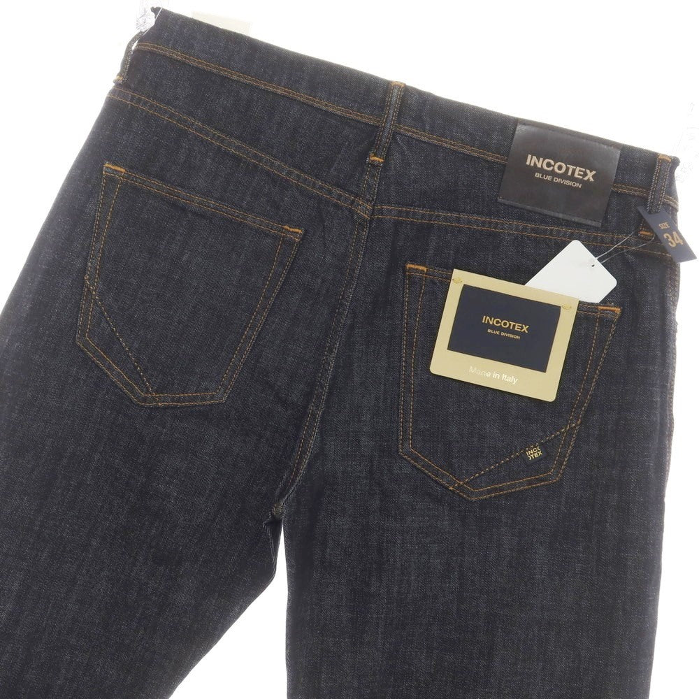 【新品アウトレット】インコテックス ブルーディヴィジョン INCOTEX BLUE DIVISION Tapered ストレッチ デニムパンツ ジーンズ ネイビー【 34 】【 状態ランクN- 】【 メンズ 】