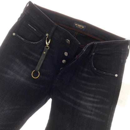 [New] INCOTEX BLUE DIVISION Slim Stretch Denim Jeans Black [30] [Condition Rank N] [Men&