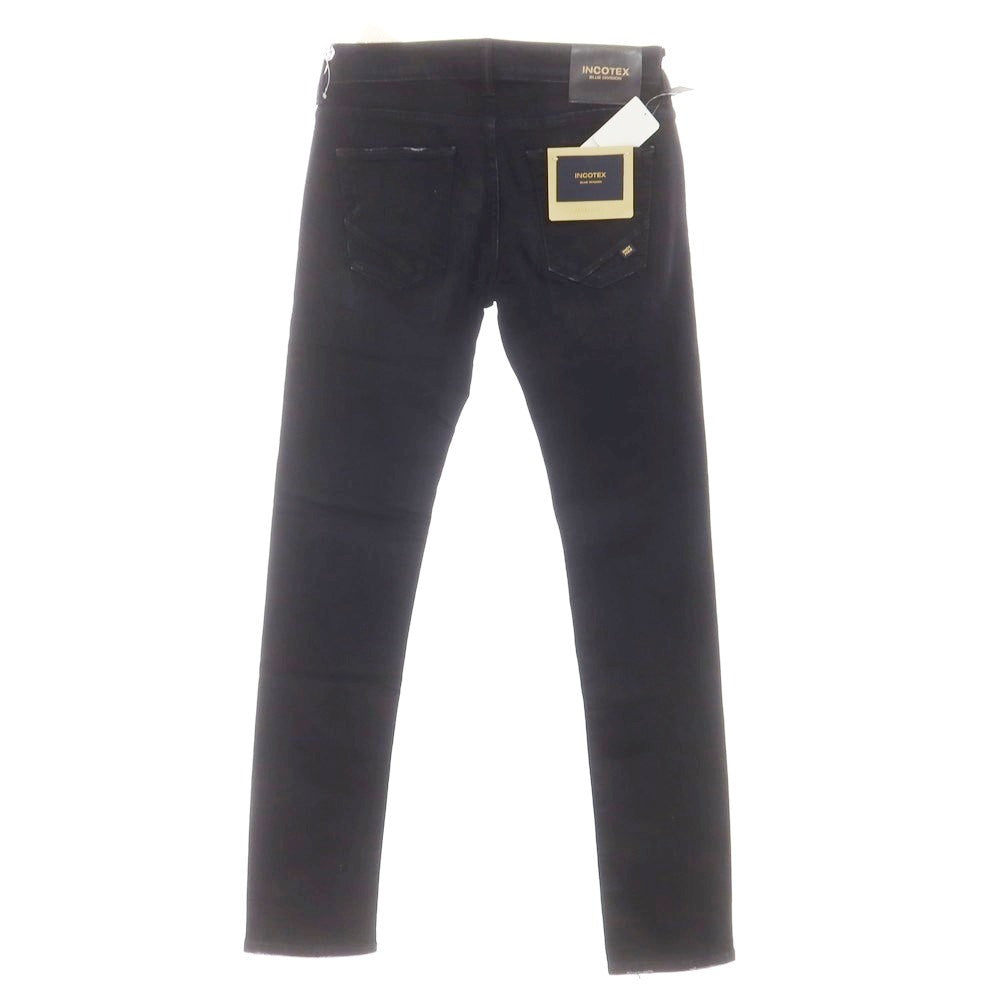 [New] INCOTEX BLUE DIVISION Slim Stretch Denim Jeans Black [30] [Condition Rank N] [Men&