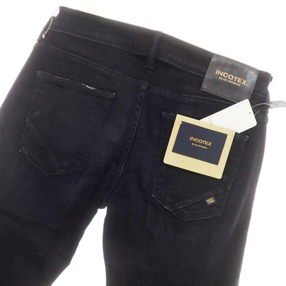 [New] INCOTEX BLUE DIVISION Slim Stretch Denim Jeans Black [30] [Condition Rank N] [Men&