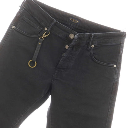 [New Outlet] INCOTEX BLUE DIVISION Slim Stretch Denim Pants Jeans Black [29] [Condition Rank N-] [Men&