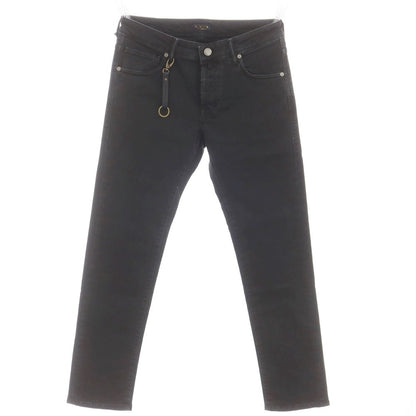 [New Outlet] INCOTEX BLUE DIVISION Slim Stretch Denim Pants Jeans Black [32] [Condition Rank N-] [Men&