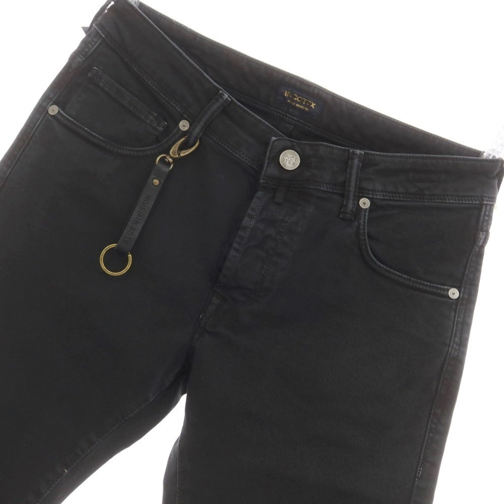 [New Outlet] INCOTEX BLUE DIVISION Slim Stretch Denim Pants Jeans Black [32] [Condition Rank N-] [Men&