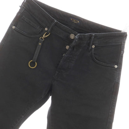 [New Outlet] INCOTEX BLUE DIVISION Slim Stretch Denim Pants Jeans Black [32] [Condition Rank N-] [Men&