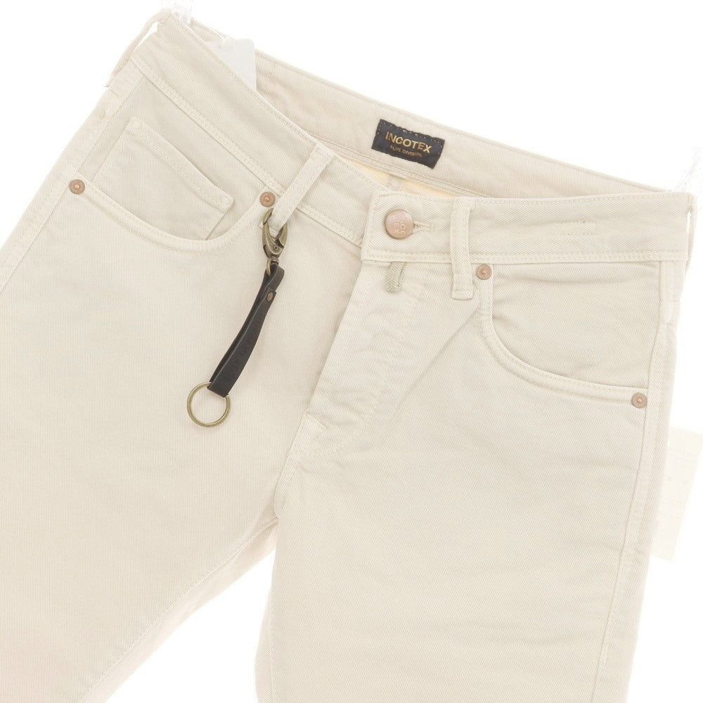 [New Outlet] INCOTEX BLUE DIVISION Slim Stretch Denim Pants Jeans Light Beige [29] [Condition Rank N-] [Men&