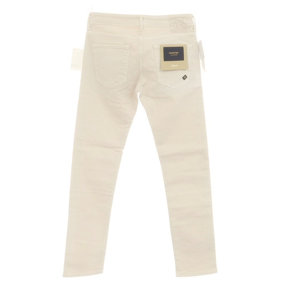 [New Outlet] INCOTEX BLUE DIVISION Slim Stretch Denim Pants Jeans Light Beige [32] [Condition Rank N-] [Men&