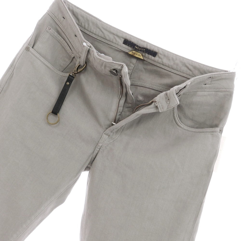 [New Outlet] INCOTEX BLUE DIVISION Regular Cashmere Blend Stretch Denim Pants Jeans Gray [33] [Condition Rank N-] [Men&