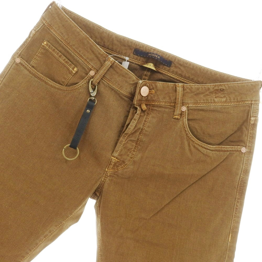 [New] INCOTEX BLUE DIVISION Slim 5-pocket pants Orange brown x black [33] [Condition rank N] [Men&
