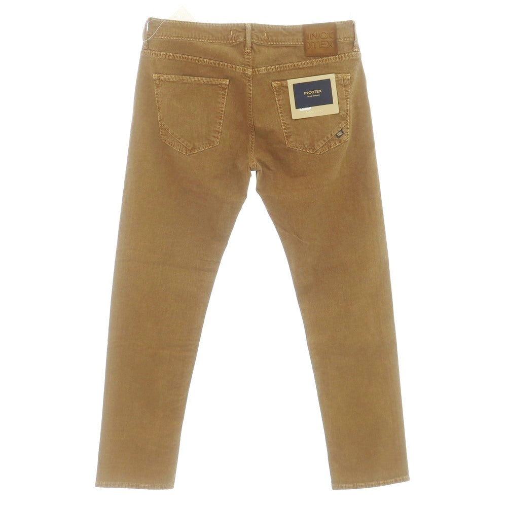 [New] INCOTEX BLUE DIVISION Slim 5-pocket pants Orange brown x black [33] [Condition rank N] [Men&