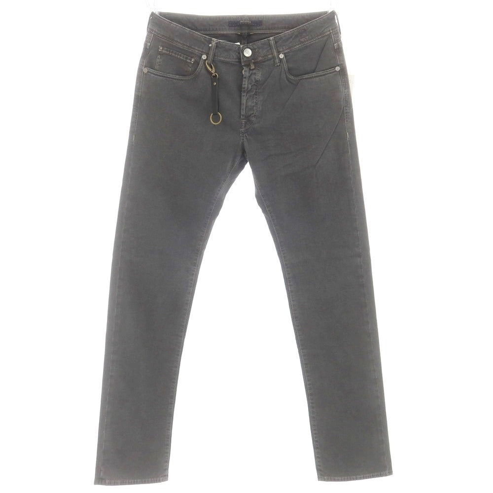 [New] INCOTEX BLUE DIVISION Slim 5-pocket pants, dark gray x black [33] [Condition rank N] [Men&