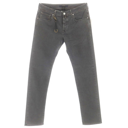 [New] INCOTEX BLUE DIVISION Slim 5-pocket pants, dark gray x black [33] [Condition rank N] [Men&
