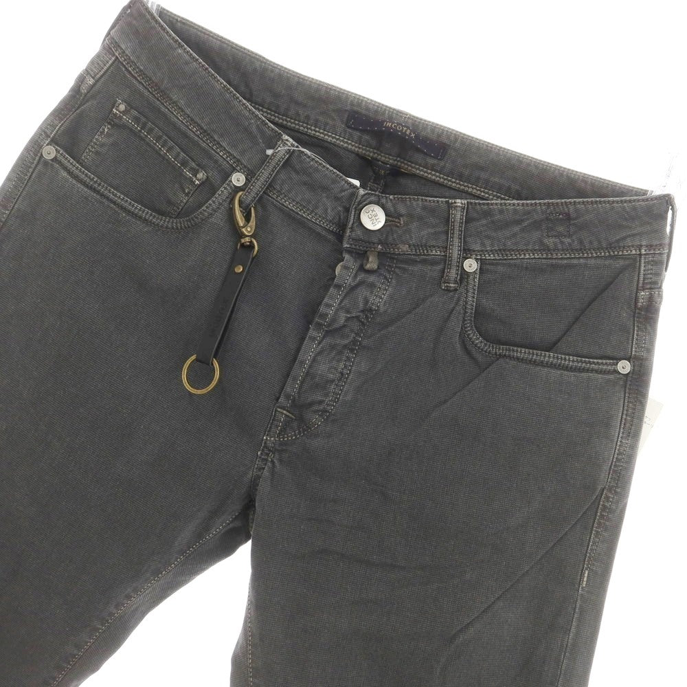 [New] INCOTEX BLUE DIVISION Slim 5-pocket pants, dark gray x black [33] [Condition rank N] [Men&