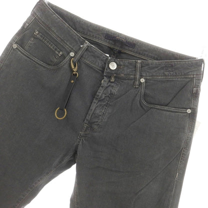 [New] INCOTEX BLUE DIVISION Slim 5-pocket pants, dark gray x black [33] [Condition rank N] [Men&