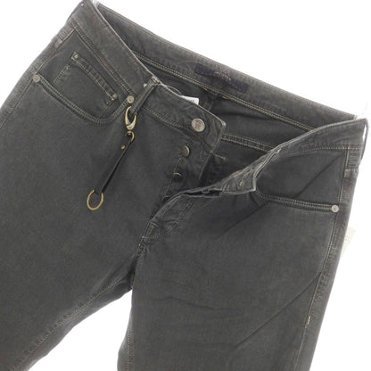 [New] INCOTEX BLUE DIVISION Slim 5-pocket pants, dark gray x black [33] [Condition rank N] [Men&