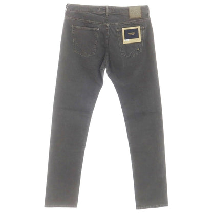 [New] INCOTEX BLUE DIVISION Slim 5-pocket pants, dark gray x black [33] [Condition rank N] [Men&