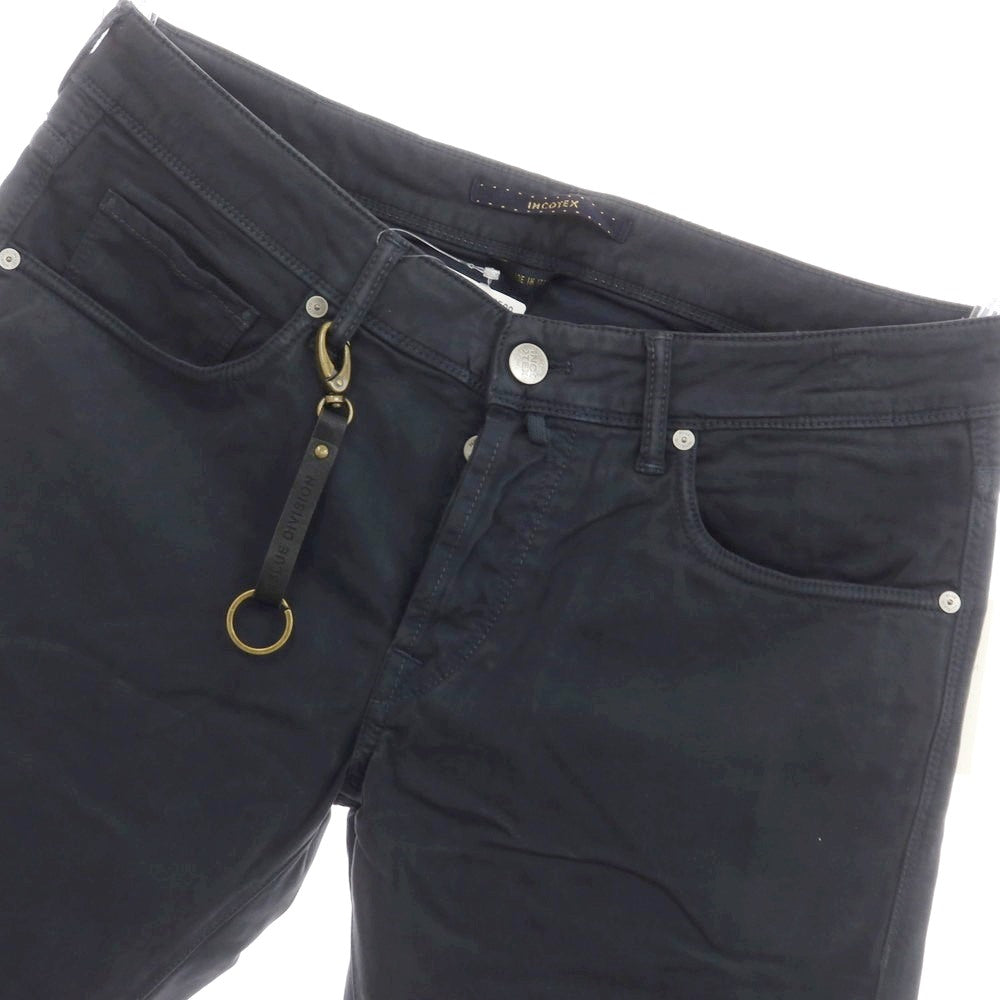 [New Outlet] INCOTEX BLUE DIVISION Slim 5 Pocket Pants Grayish Navy [33] [Condition Rank N-] [Men&