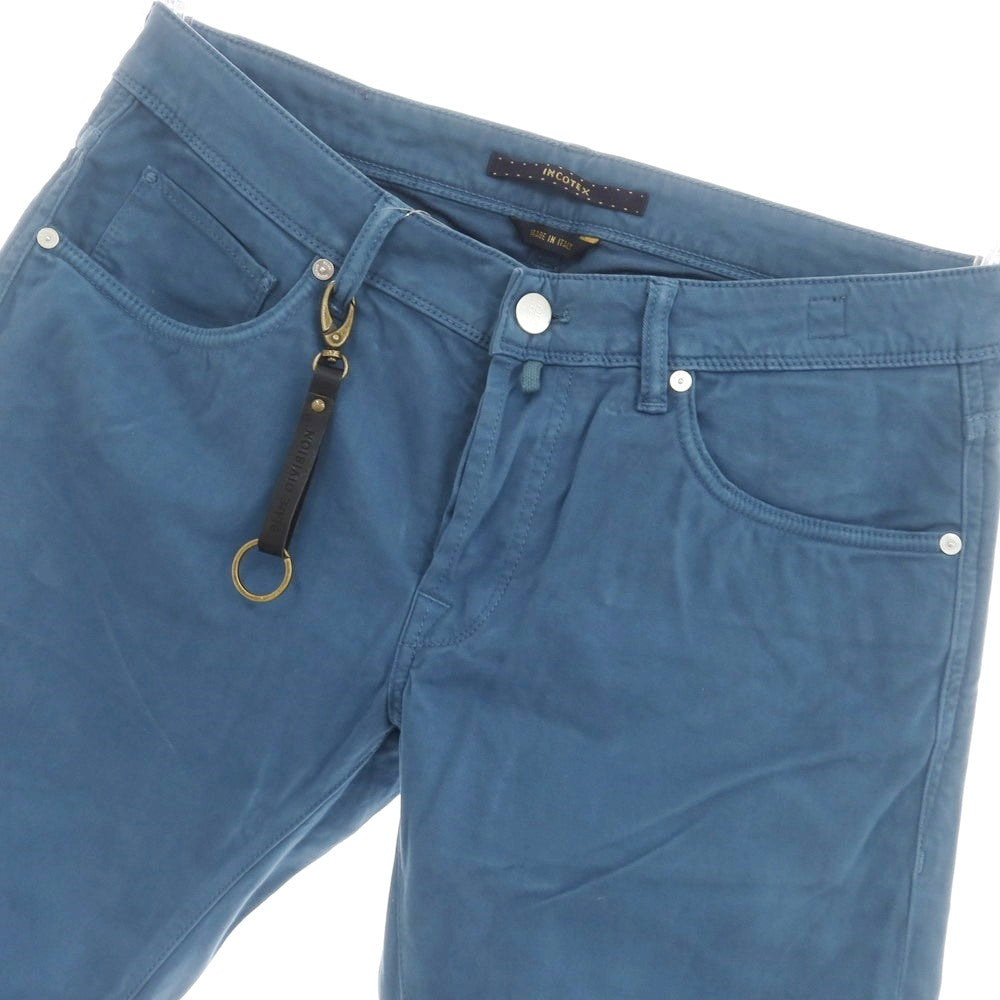 [New] INCOTEX BLUE DIVISION Slim 5-pocket pants, blue [33] [Condition rank N] [Men&