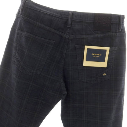 [New] INCOTEX BLUE DIVISION Tapered Stretch Cotton 5 Pocket Pants Dark Navy [33] [Condition Rank N] [Men&