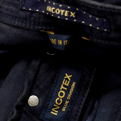 [New] INCOTEX BLUE DIVISION Tapered Stretch Cotton 5 Pocket Pants Dark Navy [33] [Condition Rank N] [Men&