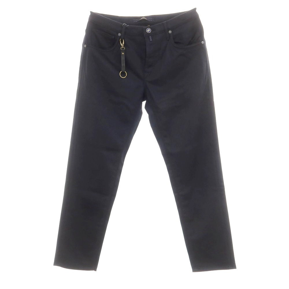 【新品】インコテックス ブルーディヴィジョン INCOTEX BLUE DIVISION Tapered ストレッチウールコットン 5ポケットパンツ ダークネイビー【 33 】【 状態ランクN 】【 メンズ 】