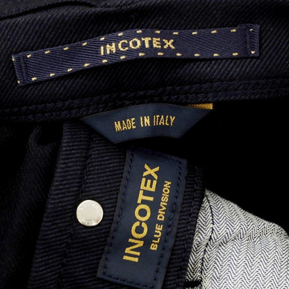 [New] INCOTEX BLUE DIVISION Tapered Stretch Wool Cotton 5 Pocket Pants Dark Navy [33] [Condition Rank N] [Men&