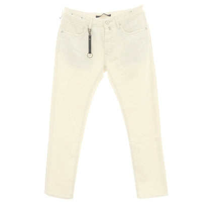 [New] INCOTEX BLUE DIVISION Slim Stretch Wool Cotton 5 Pocket Pants Cream [33] [Condition Rank N] [Men&