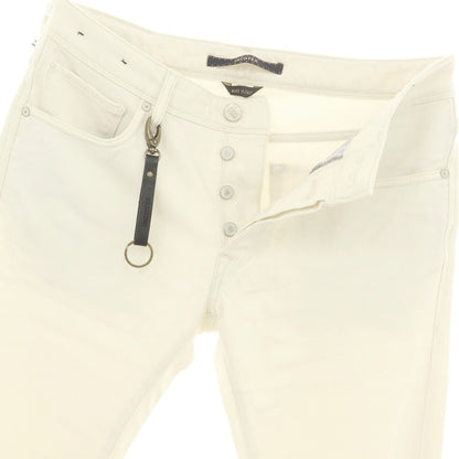 [New] INCOTEX BLUE DIVISION Slim Stretch Wool Cotton 5 Pocket Pants Cream [33] [Condition Rank N] [Men&
