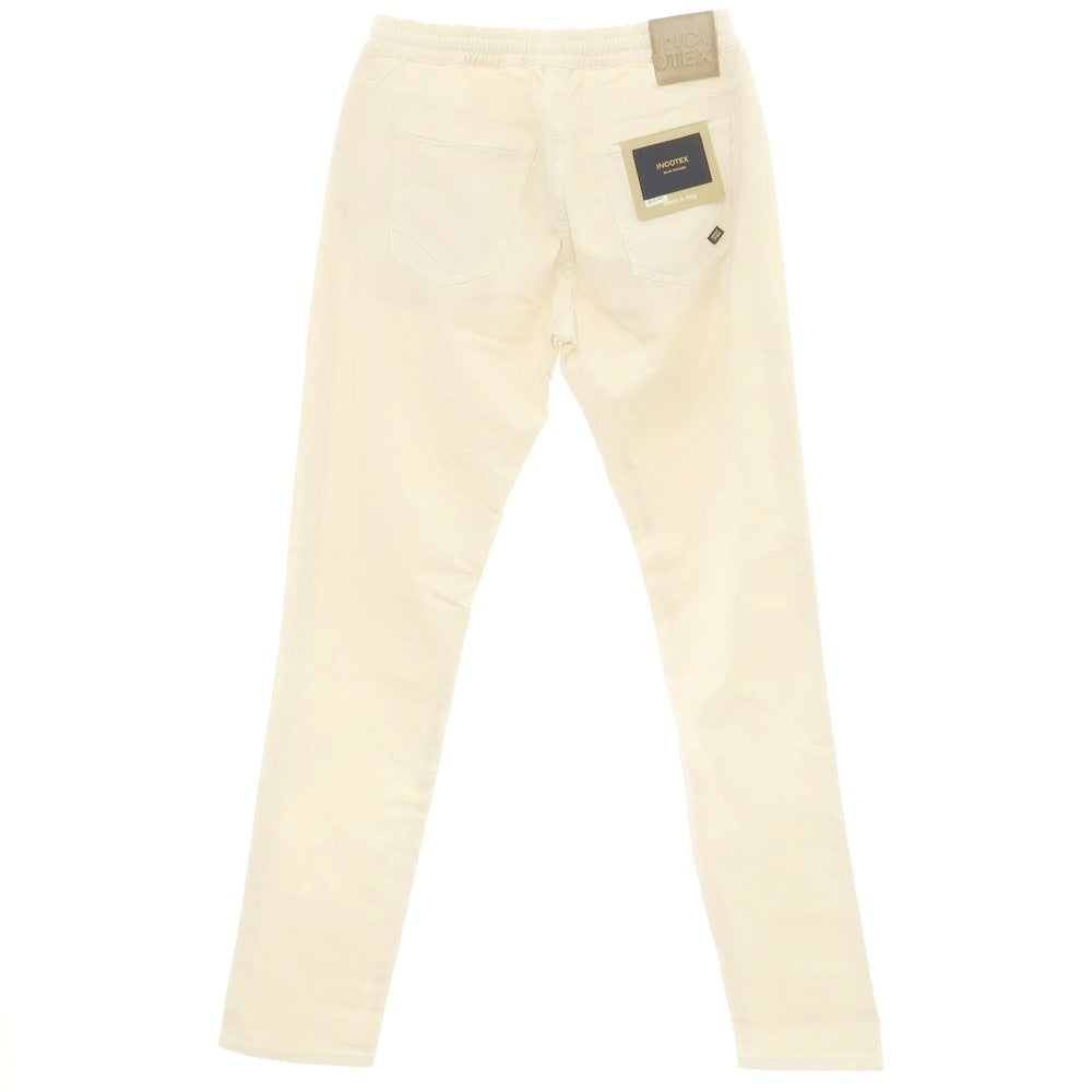 [New] INCOTEX BLUE DIVISION Slim Stretch Rayon Cotton 5 Pocket Pants Light Beige [33] [Condition Rank N] [Men&