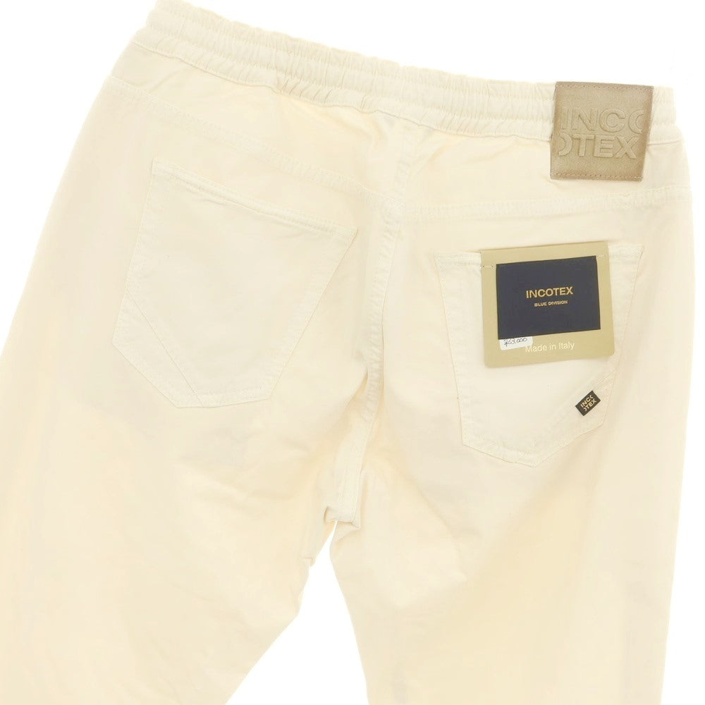 [New] INCOTEX BLUE DIVISION Slim Stretch Rayon Cotton 5 Pocket Pants Light Beige [33] [Condition Rank N] [Men&