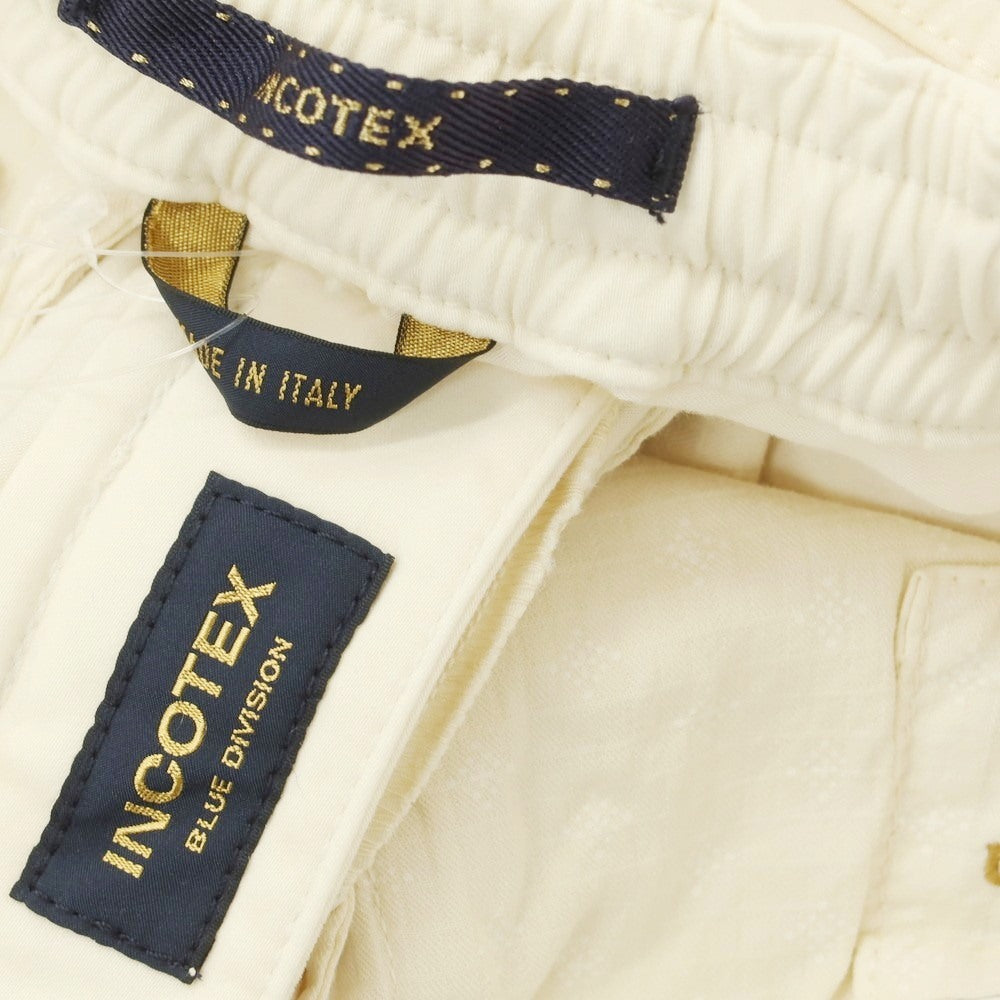 [New] INCOTEX BLUE DIVISION Slim Stretch Rayon Cotton 5 Pocket Pants Light Beige [33] [Condition Rank N] [Men&