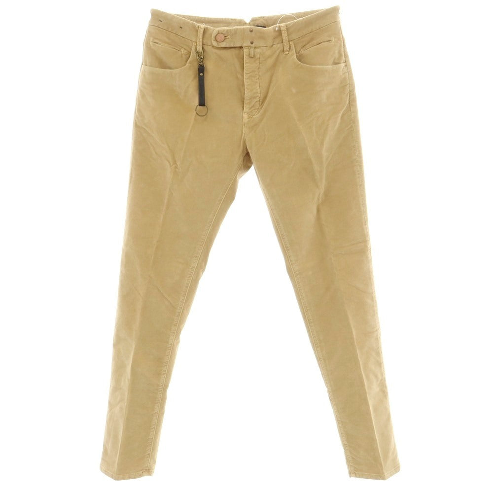 [New Outlet] INCOTEX BLUE DIVISION TAILOR MADE Stretch Cotton Casual Slacks Pants Camel Brown [33] [Condition Rank N-] [Men&