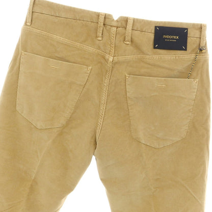[New Outlet] INCOTEX BLUE DIVISION TAILOR MADE Stretch Cotton Casual Slacks Pants Camel Brown [33] [Condition Rank N-] [Men&