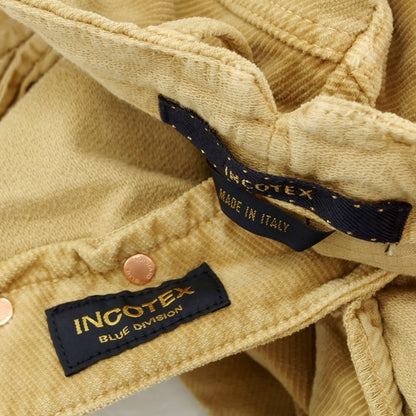 [New Outlet] INCOTEX BLUE DIVISION TAILOR MADE Stretch Cotton Casual Slacks Pants Camel Brown [33] [Condition Rank N-] [Men&