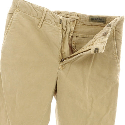 [New Outlet] INCOTEX SLIM FIT Stretch Cotton Chino Pants Beige [31] [Condition Rank N-] [Men&