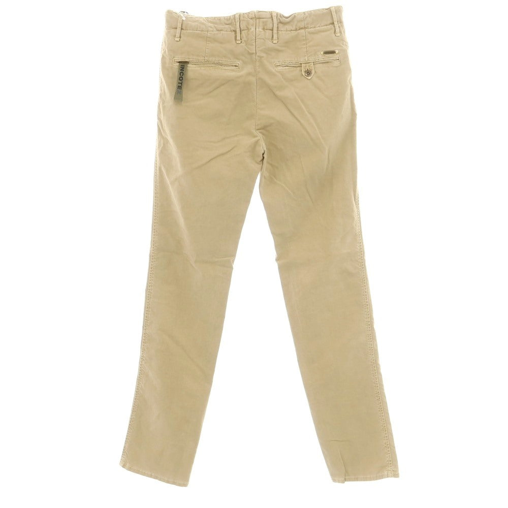[New Outlet] INCOTEX SLIM FIT Stretch Cotton Chino Pants Beige [31] [Condition Rank N-] [Men&