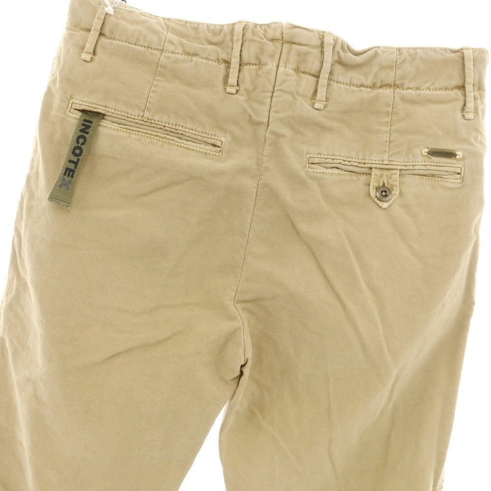 [New Outlet] INCOTEX SLIM FIT Stretch Cotton Chino Pants Beige [31] [Condition Rank N-] [Men&