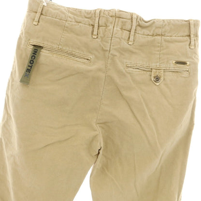 [New Outlet] INCOTEX SLIM FIT Stretch Cotton Chino Pants Beige [31] [Condition Rank N-] [Men&