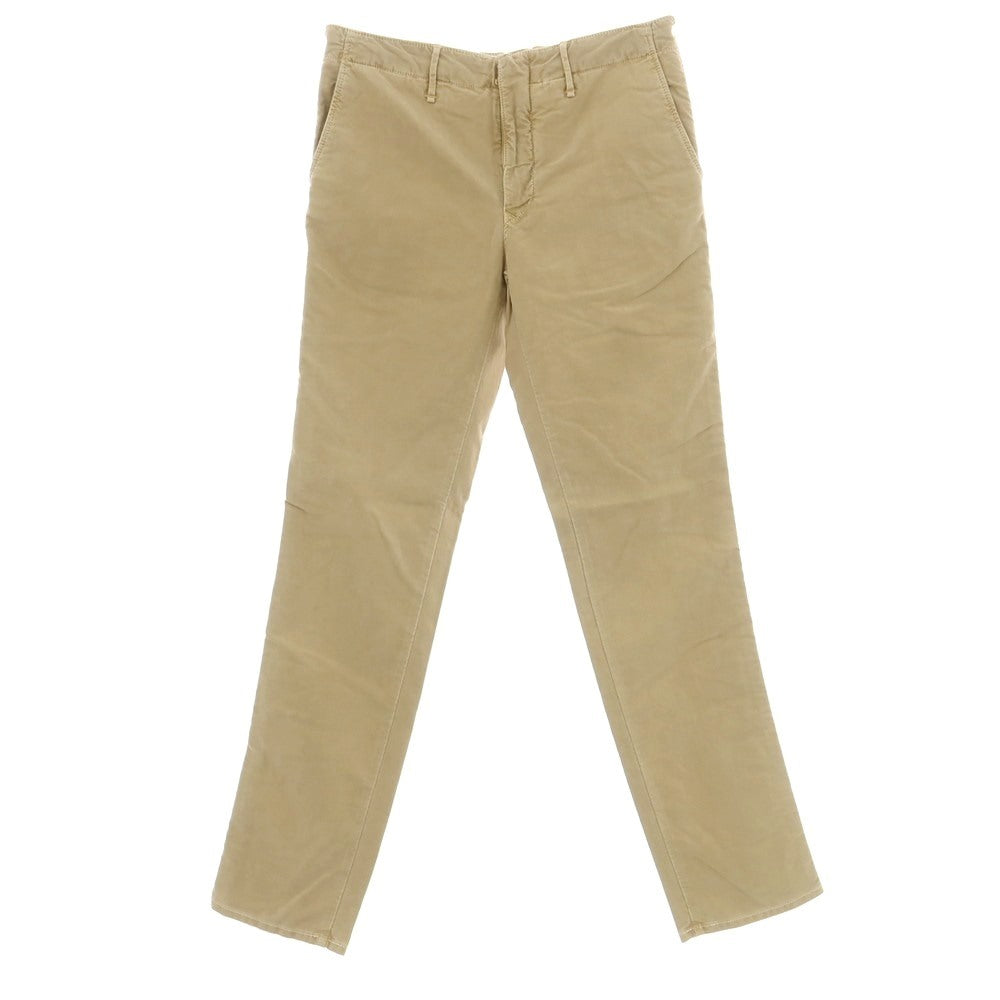 【新品アウトレット】インコテックス INCOTEX SLIM FIT ストレッチコットン チノパンツ ベージュ【 33 】【 状態ランクN- 】【 メンズ 】